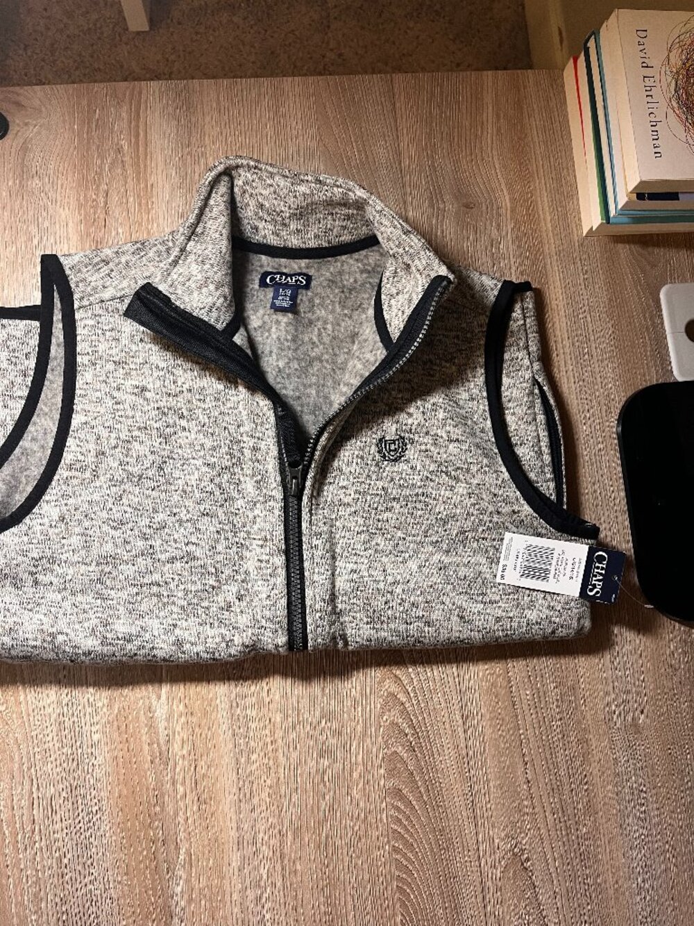 Chaps Boys' Sweater Fleece Vest (M 12/14)